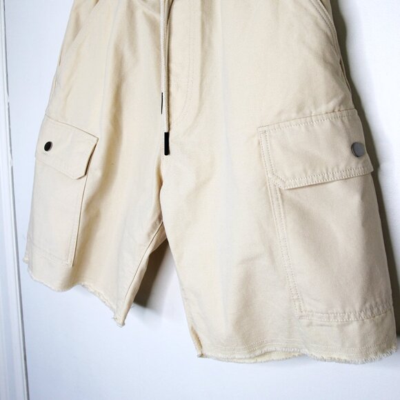 BNWT SS25 OAS ECRU MITTY CANVAS SHORTS M - Picture 6 of 12
